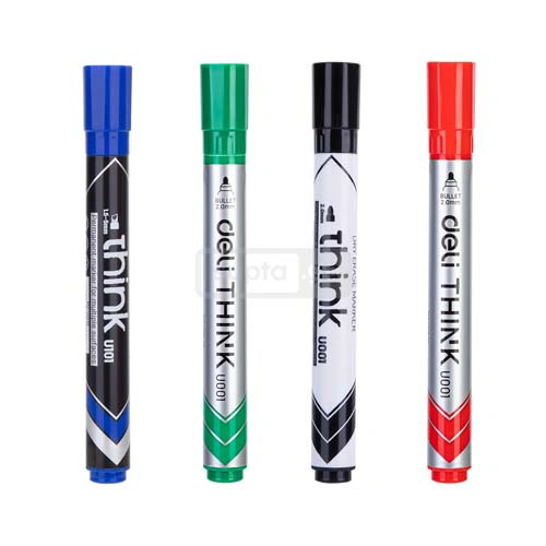 DELI THINK Whiteboard Marker U001 - 12pcs | Supta.ge