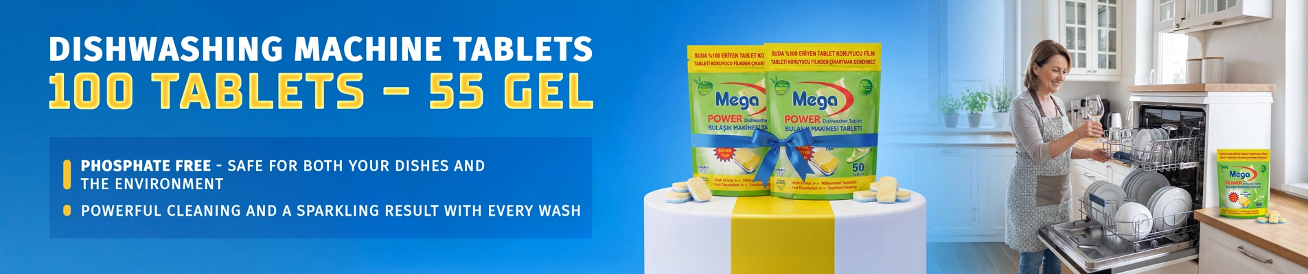 Dishwasher Tablets 50pcs X2 Pack