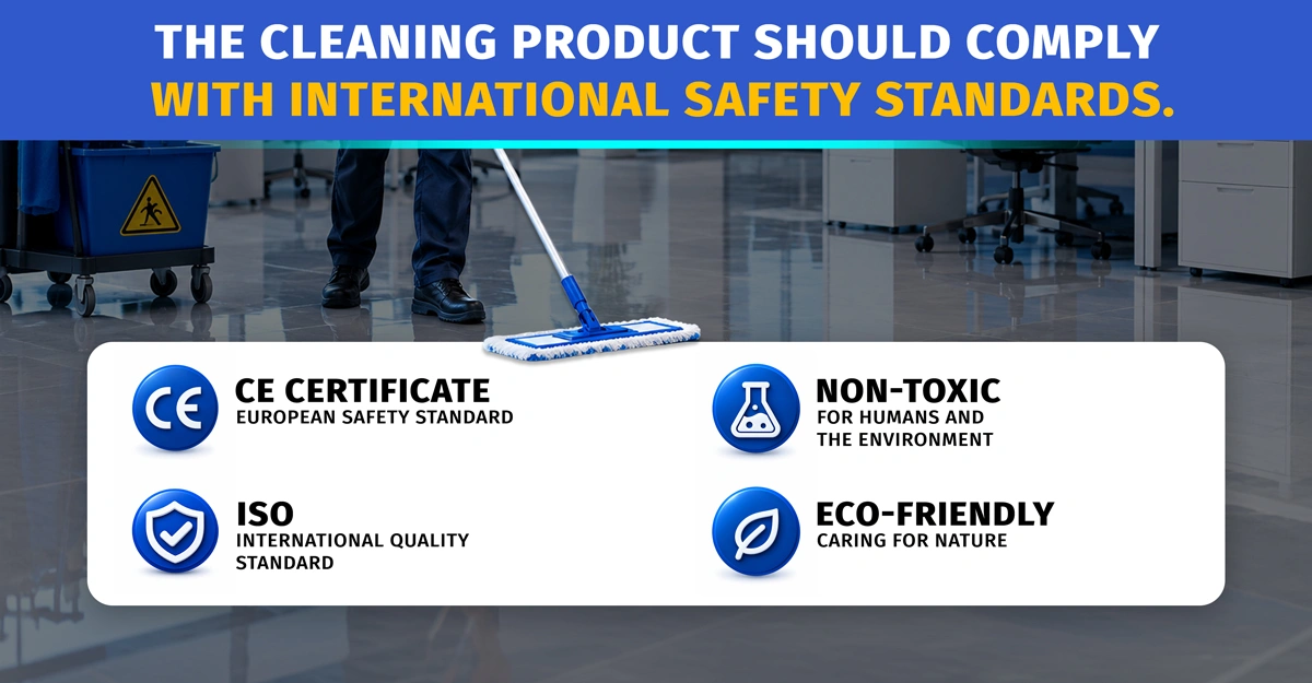 Floor cleaning products and international safety standards